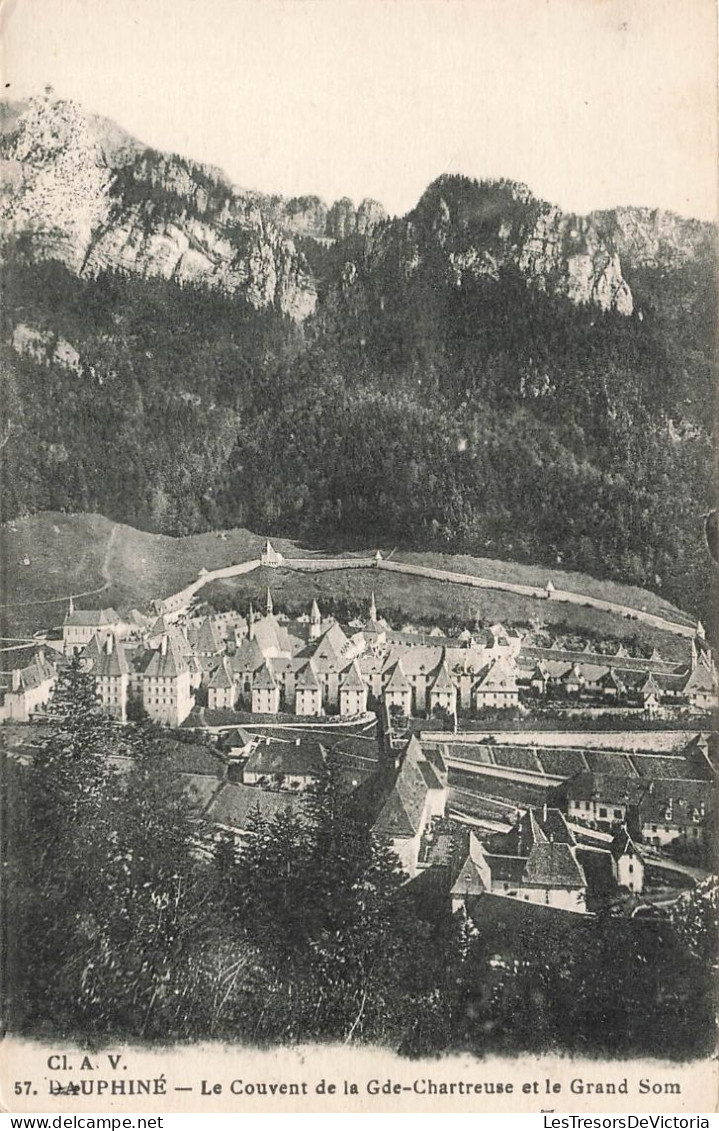 FRANCE - Grenoble - Dauphiné - Le Couvent De La Gde-Chartreuse Et Le Grand Som - Carte Postale Ancienne - Grenoble