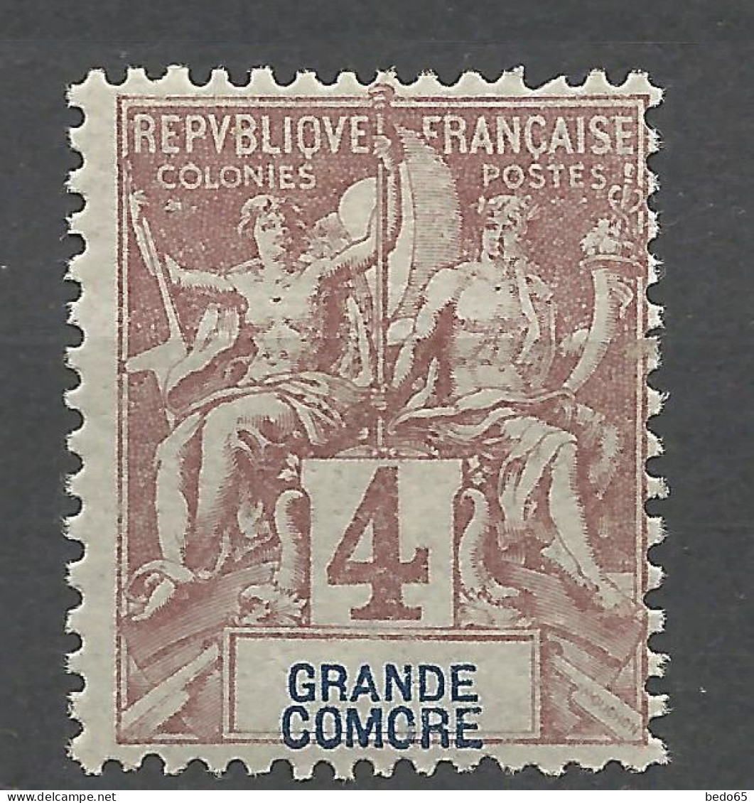 GRAND COMORE N° 17 NEUF* TRACE DE CHARNIERE  / Hinge  / MH - Nuevos