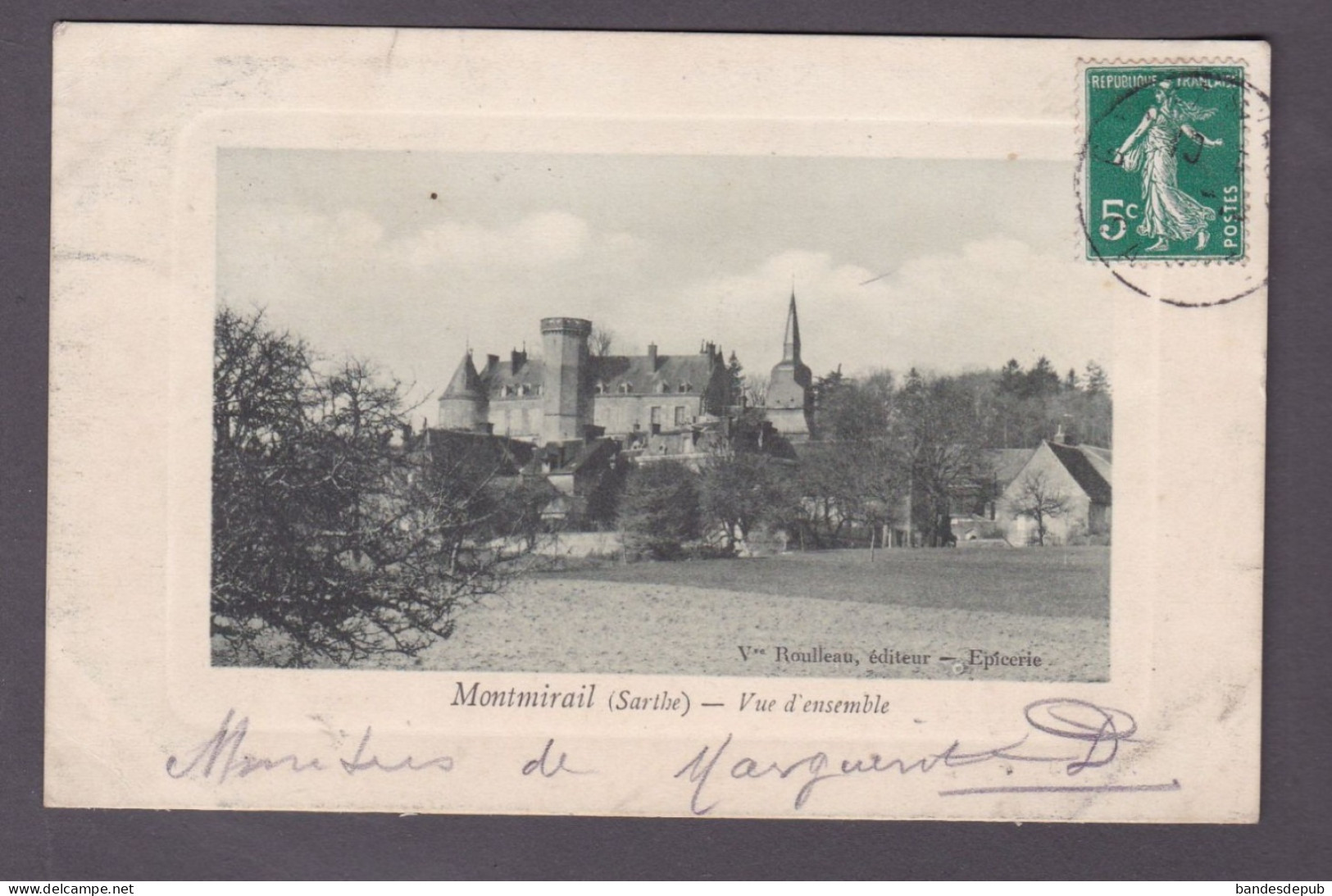 Montmirail ( Sarthe ) Vue D' Ensemble ( Ed. Veuve Roulleau Epicerie 57510) - Montmirail