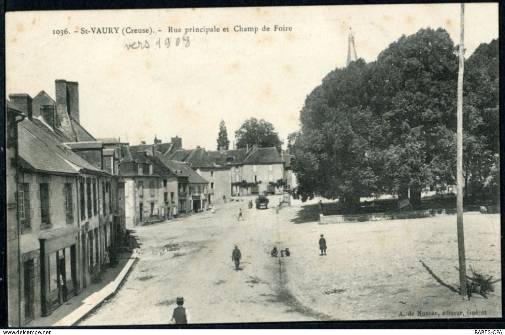 23 SAINT VAURY - RUE PRINCIPALE ET CHAMP DE FOIRE - Other & Unclassified