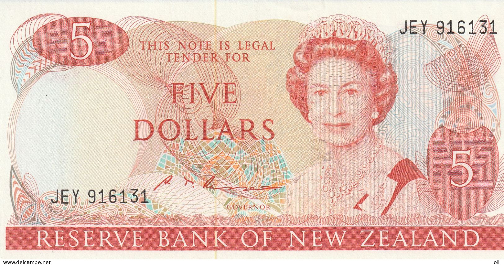 NEW ZEALAND 5 DOLLARS 1985 P-171b GEM UNC - Nuova Zelanda