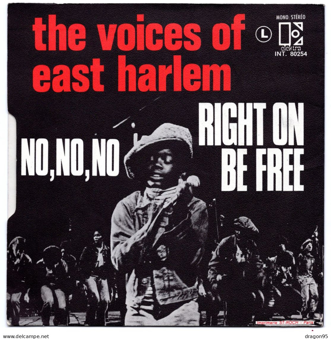 The VOICES OF EAST HARLEM : No, No, No - Elektra INT. 80254 - France - 1970 - Soul - R&B