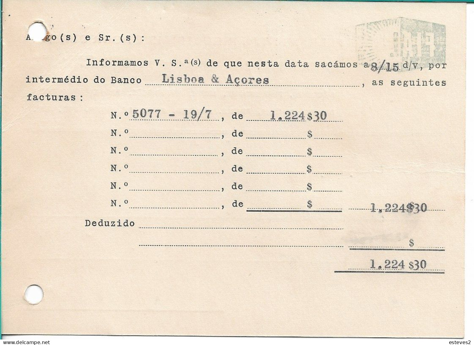 Portugal , 1962 Slogan Postmark , PÁTRIA EM PERIGO ..., Ema , FIAL Industrial And Agricultural Tools Commercial Postcard - Marcophilie