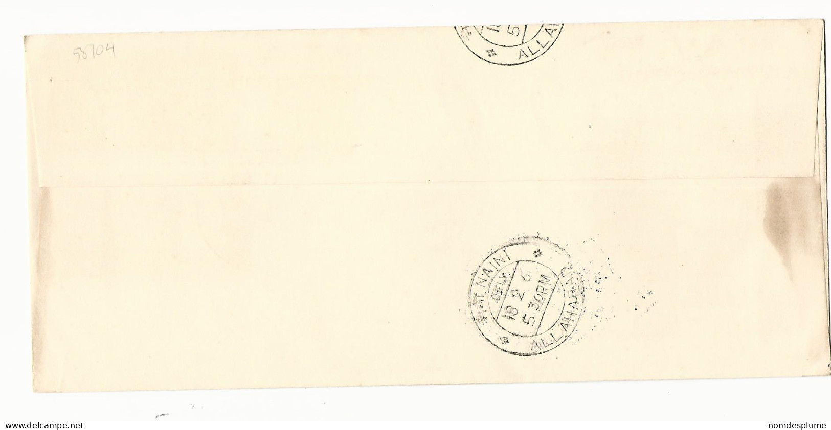 58704) India First Aerial Post Golden Jubilee  1961 Postmark Cancel - FDC