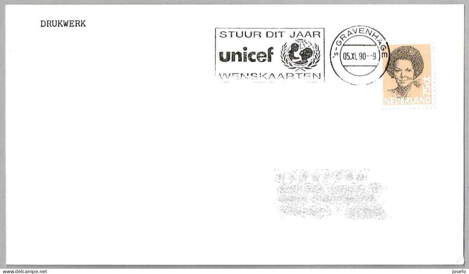 Uso De TARJETAS DE FELICITACION De UNICEF - Geeting Cards. Gravenhage, Holanda, 1990 - UNICEF