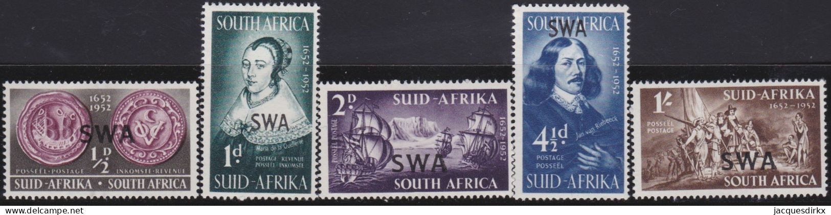 South-West Africa    .    SG    .    144/148      .    *    .    Mint-hinged - Südwestafrika (1923-1990)