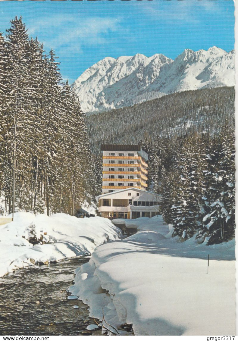 D7063) BAD HEILBRUNN / 8983 Mitterndorf - Kurmittelhaus U. Kurhotel  -mit Fluss Stark Verschneit - Bad Mitterndorf