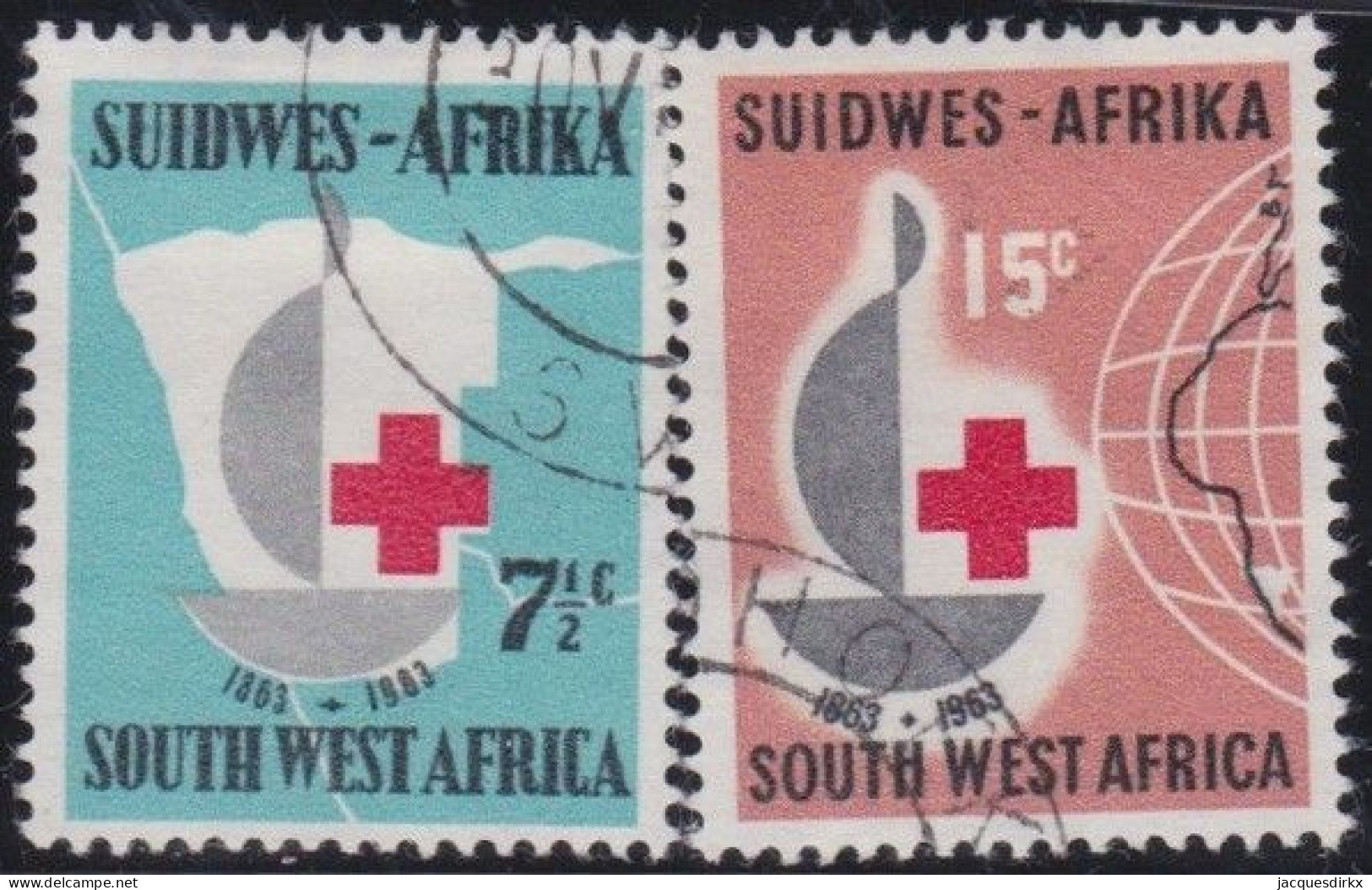 South-West Africa    .    SG    .    193/194      .    O    .   Cancelled - África Del Sudoeste (1923-1990)