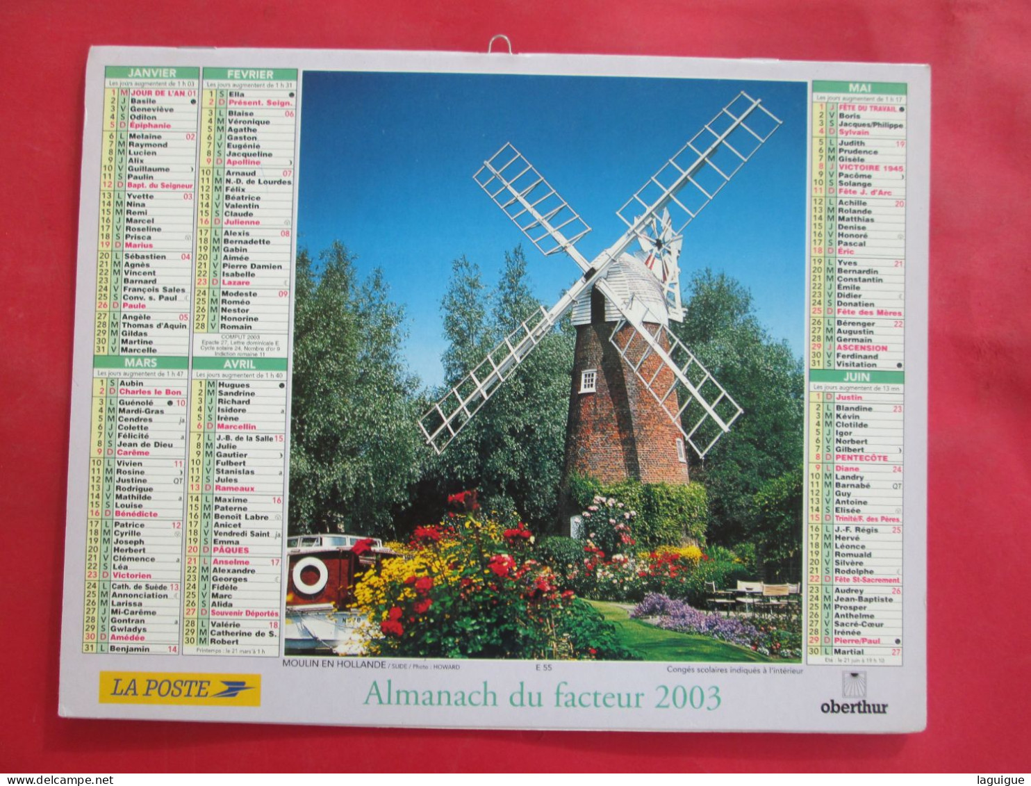 LOT DE 12 CALENDRIERS ALMANACHS de 1982 à 1994 FLEURS LAVIGNE OBERTHUR