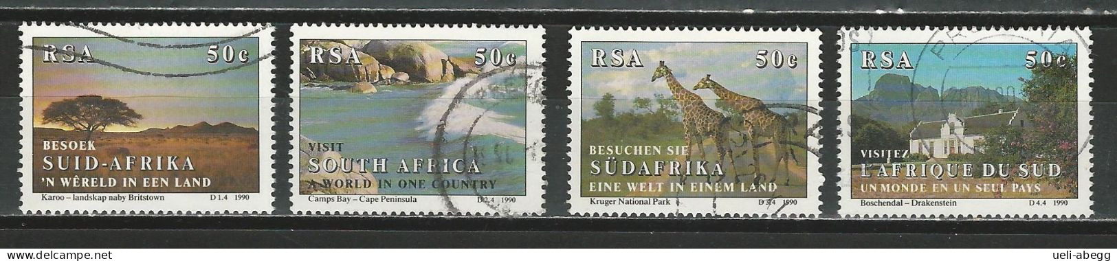 South Africa SG 714-17, Mi 804-07 O - Usati