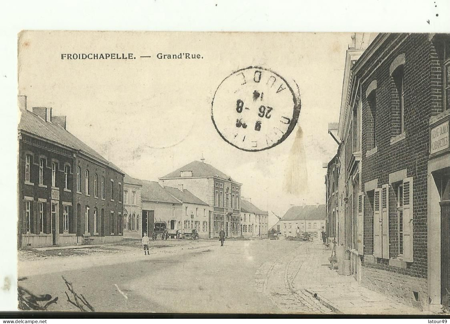 Froidchapelle  Grand'rue  1914 Ecrit  Par Zouave - Froidchapelle