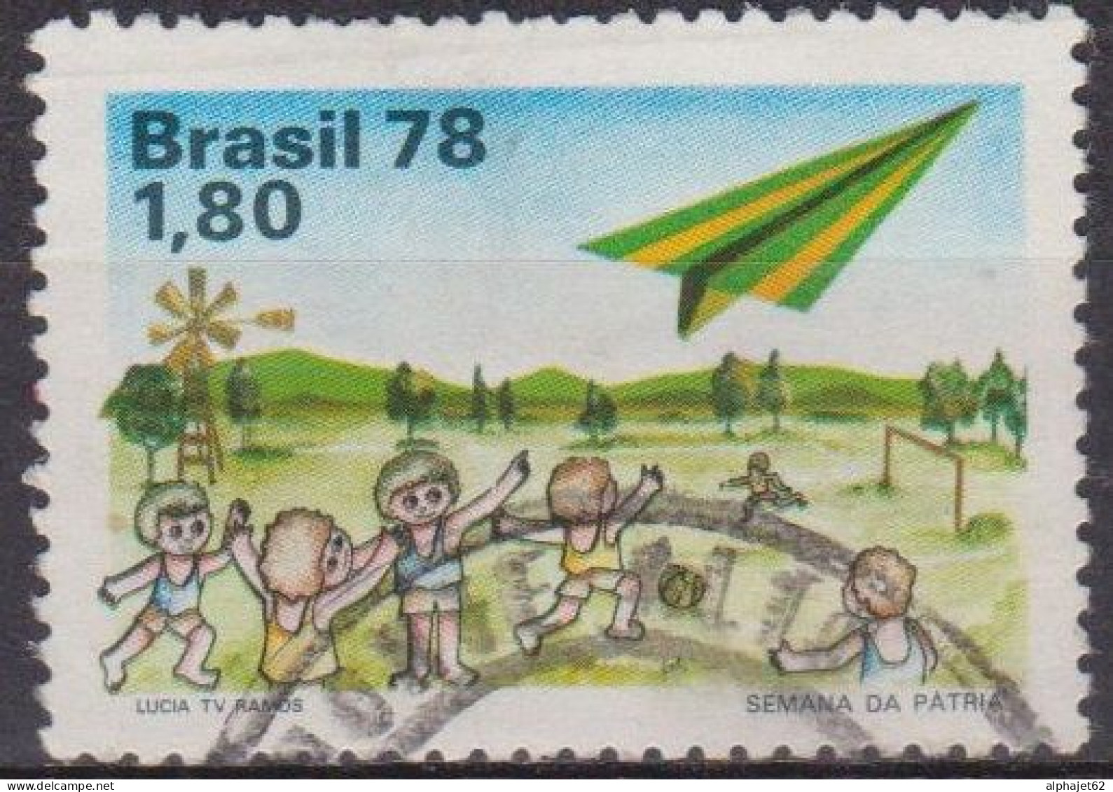 Jeux D'enfants - BRESIL - Avion De Papier - N° 1324 - 1978 - Usati