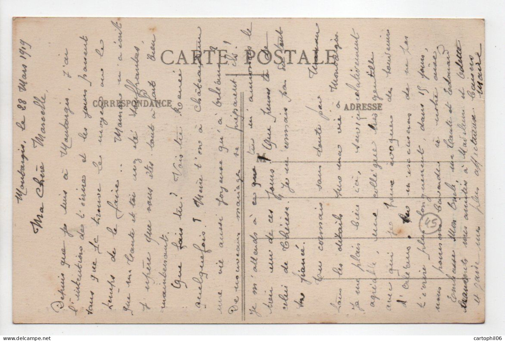 - CPA MONTARGIS (45) - Tanneries Et Rue Sur L'Eau 1919 - Edition Nouvelles Galeries N° 4 - - Montargis