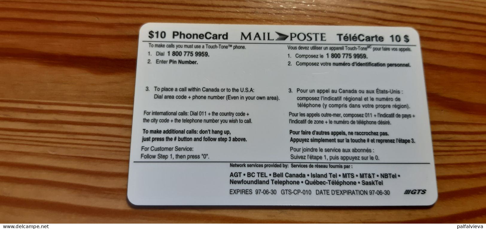 Prepaid Phonecard Canada, Mail Poste - Stamp - Kanada