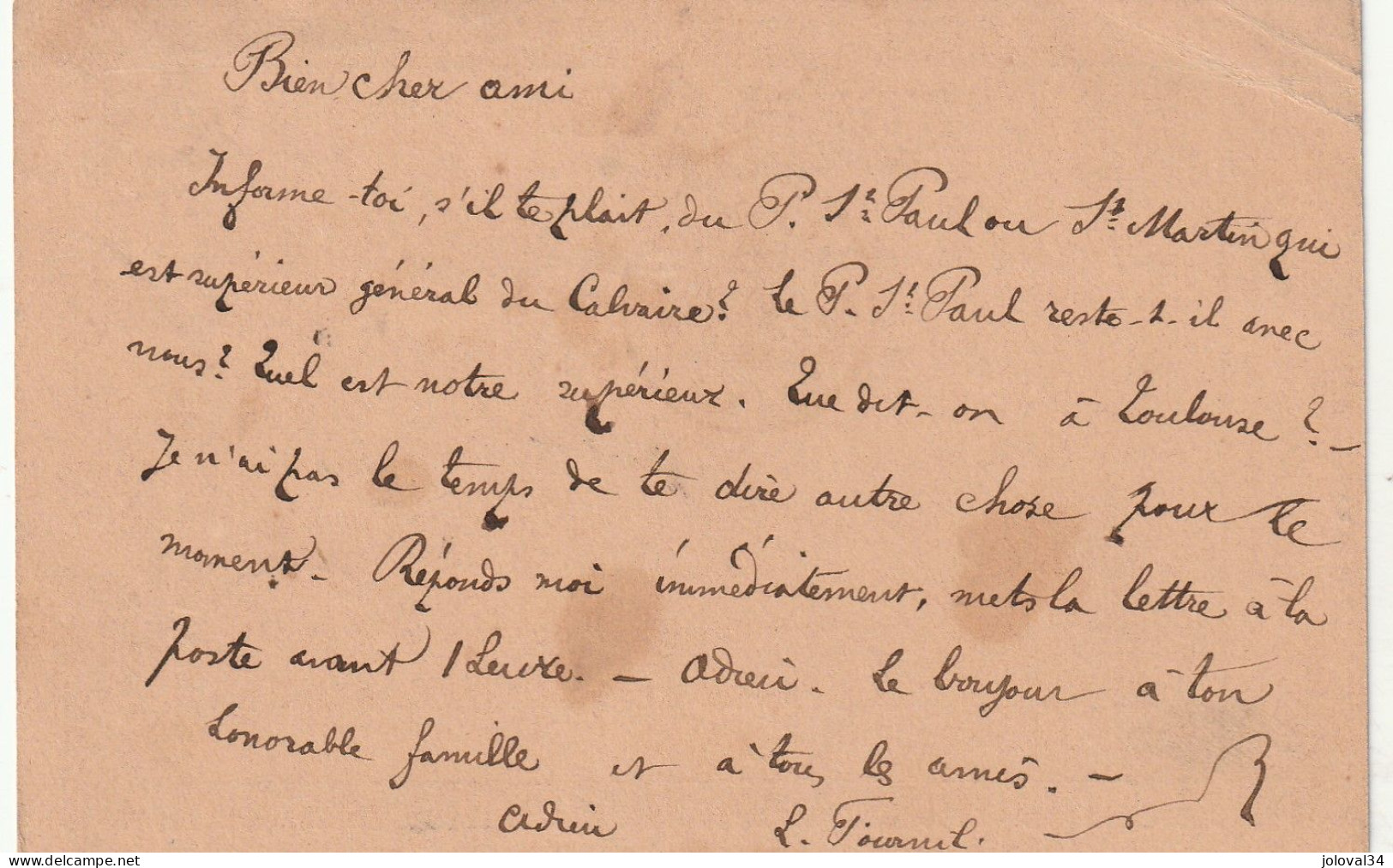 Yvert 53 + 58 Sur Carte Précurseur Oblitération Cachet Ambulant Cette à Bordeaux D 20/9/1876 Pour Toulouse Haute Garonne - Precursor Cards