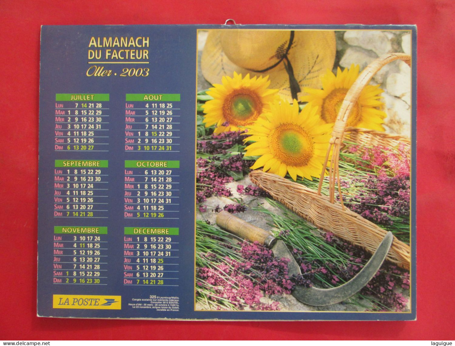 LOT DE 9 CALENDRIERS ALMANACHS BOUQUET DE FLEURS de 1992 à 2012 LAVIGNE OBERTHUR