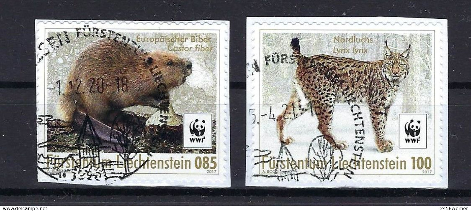 Liechtenstein 2017, Nr. 1875 + 1876, Weltweiter Naturschutz: Rückkehrer Gestempelt Used - Gebruikt