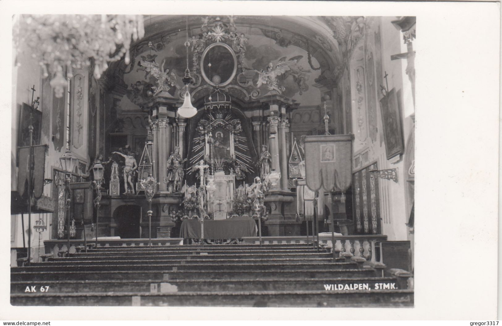 D7072) WILDALPEN - Stmk. Kirche Innen - Tolle Alte S/W FOTO AK - Wildalpen