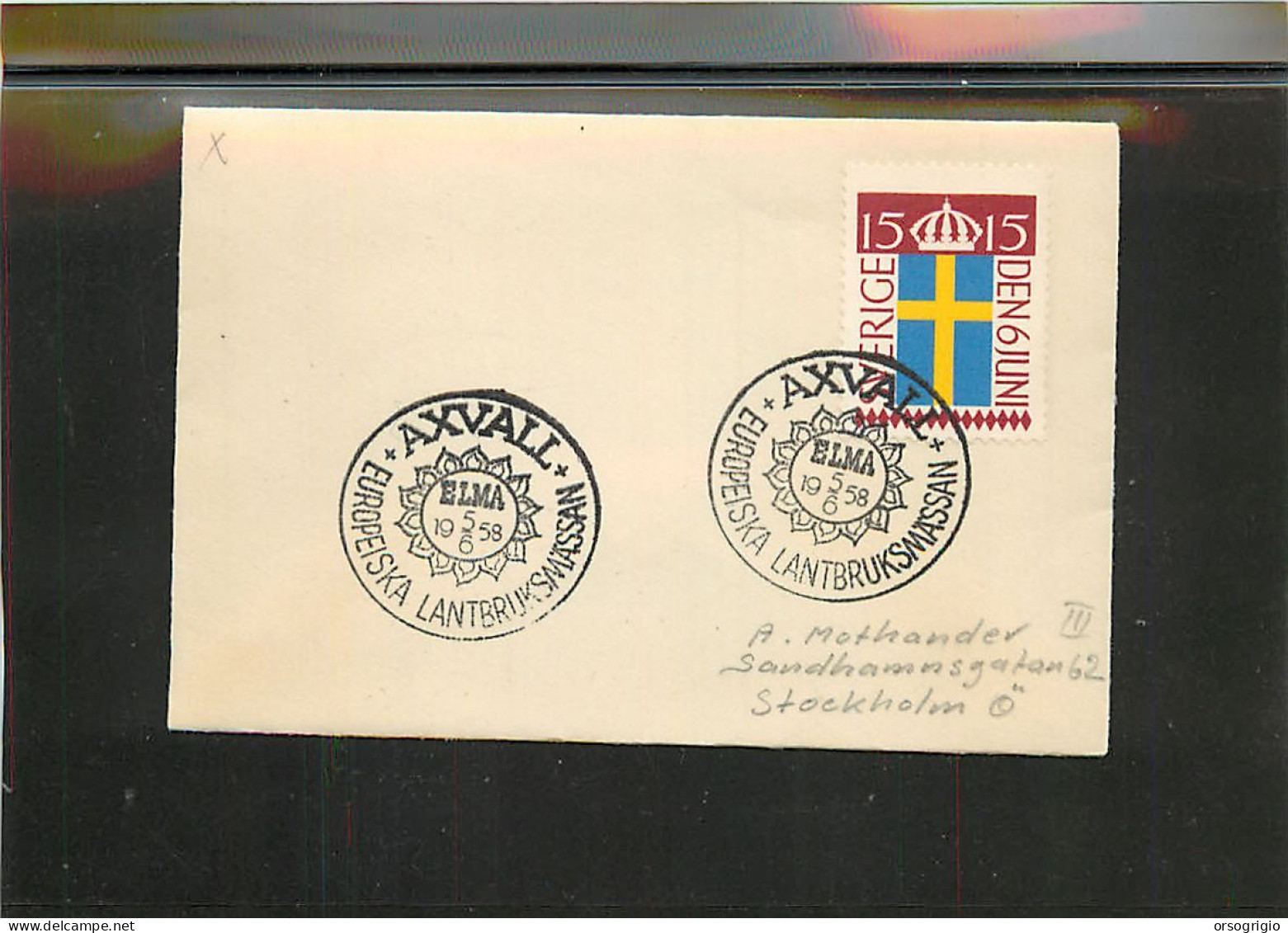 SVEZIA SVERIGE - AXVALL  ELMA - Lettres & Documents