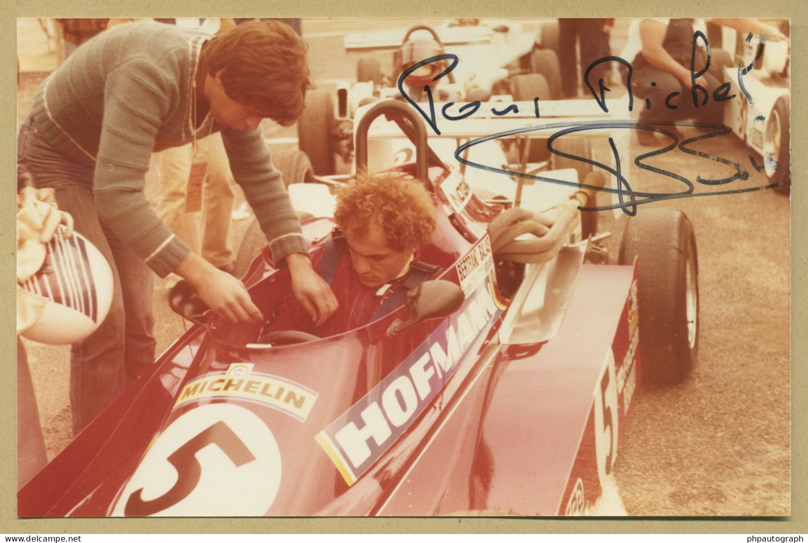 Bertrand Balas - Pilote Automobile Français - Photo Originale Signée - 1979 - Sportlich