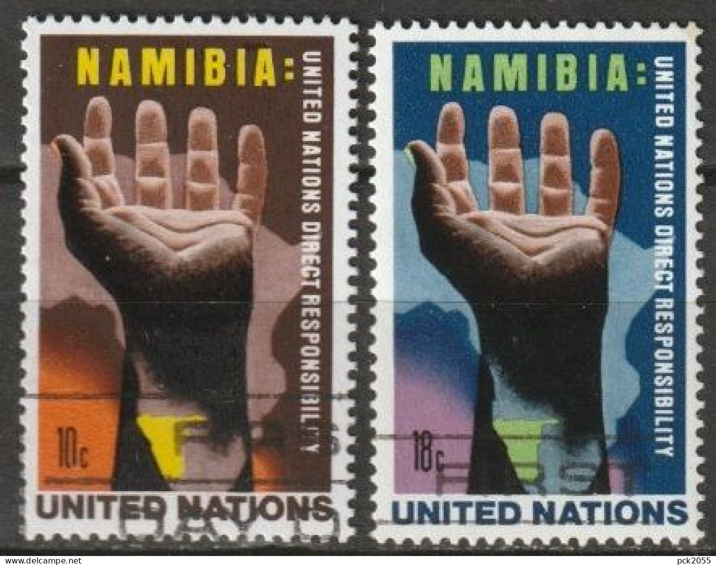 UNO New York 1975 MiNr.285 - 286 O Gestempelt Verantwortung Der UNO Für Namibia ( 4775 )günstige Versandkosten - Usati