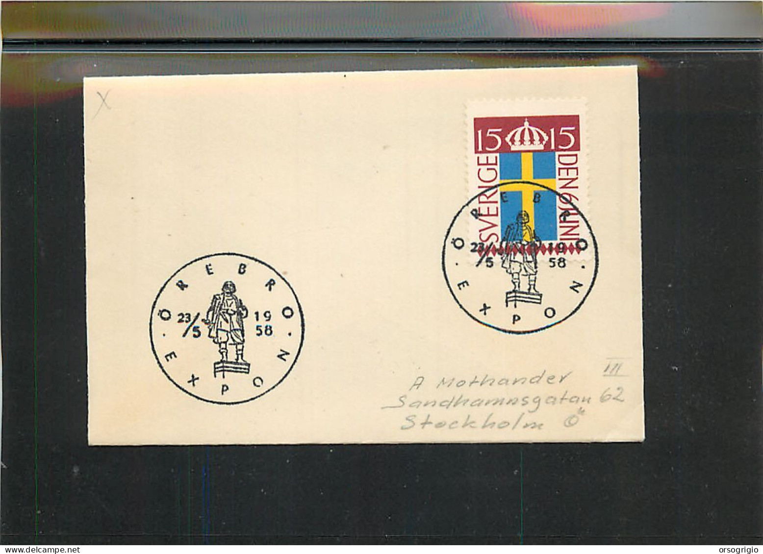 SVEZIA SVERIGE -  OREBRO - Lettres & Documents