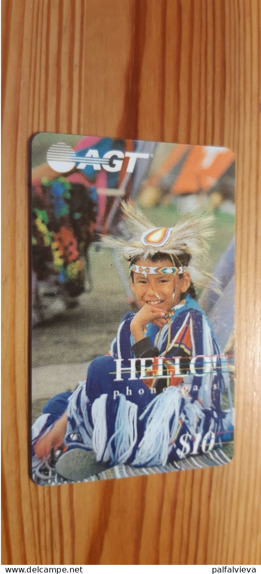 Prepaid Phonecard Canada, AGT - Native Indian - Kanada