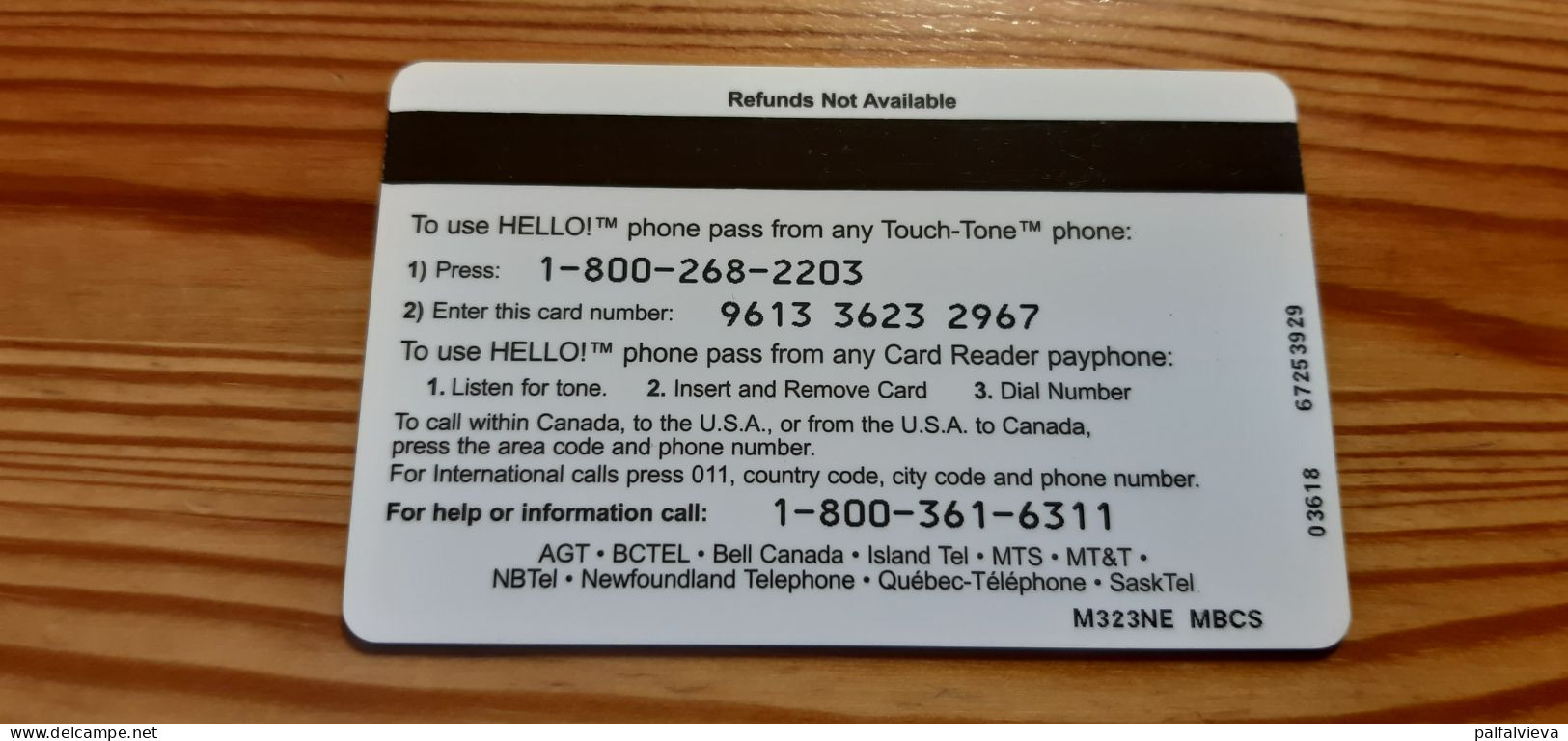 Prepaid Phonecard Canada, AGT - Native Indian - Kanada