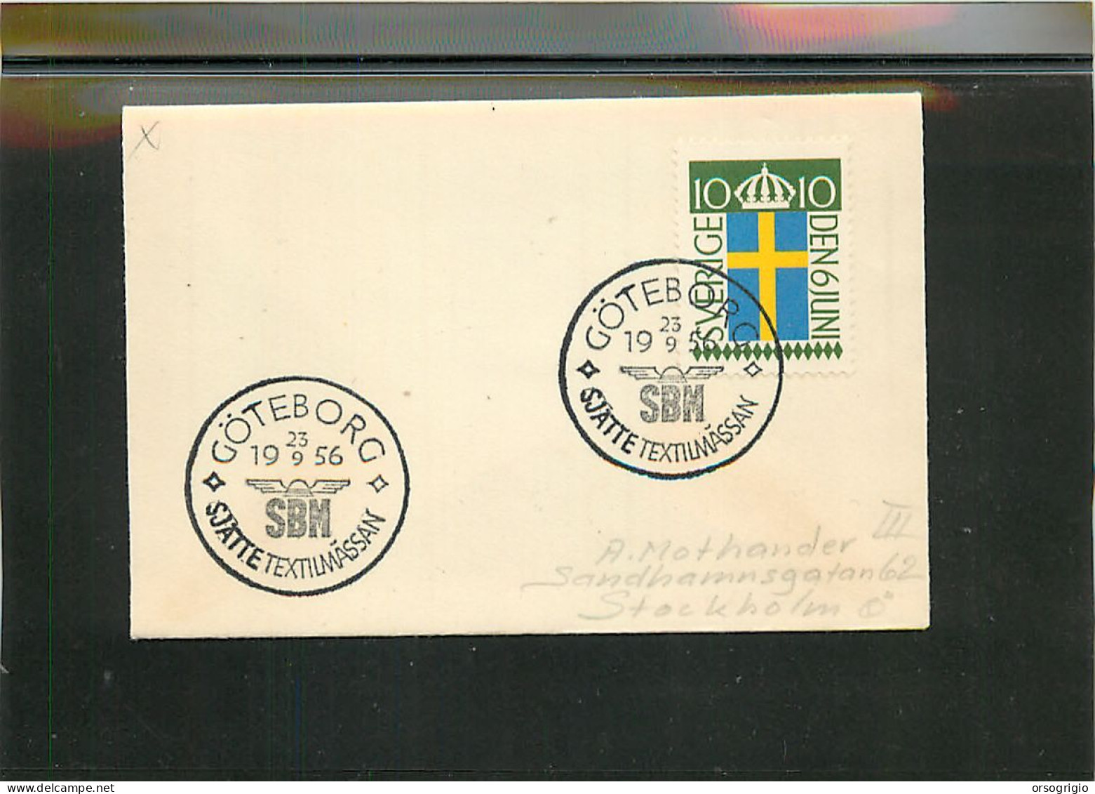 SVEZIA SVERIGE -  GOTEBORG   SBM - Storia Postale