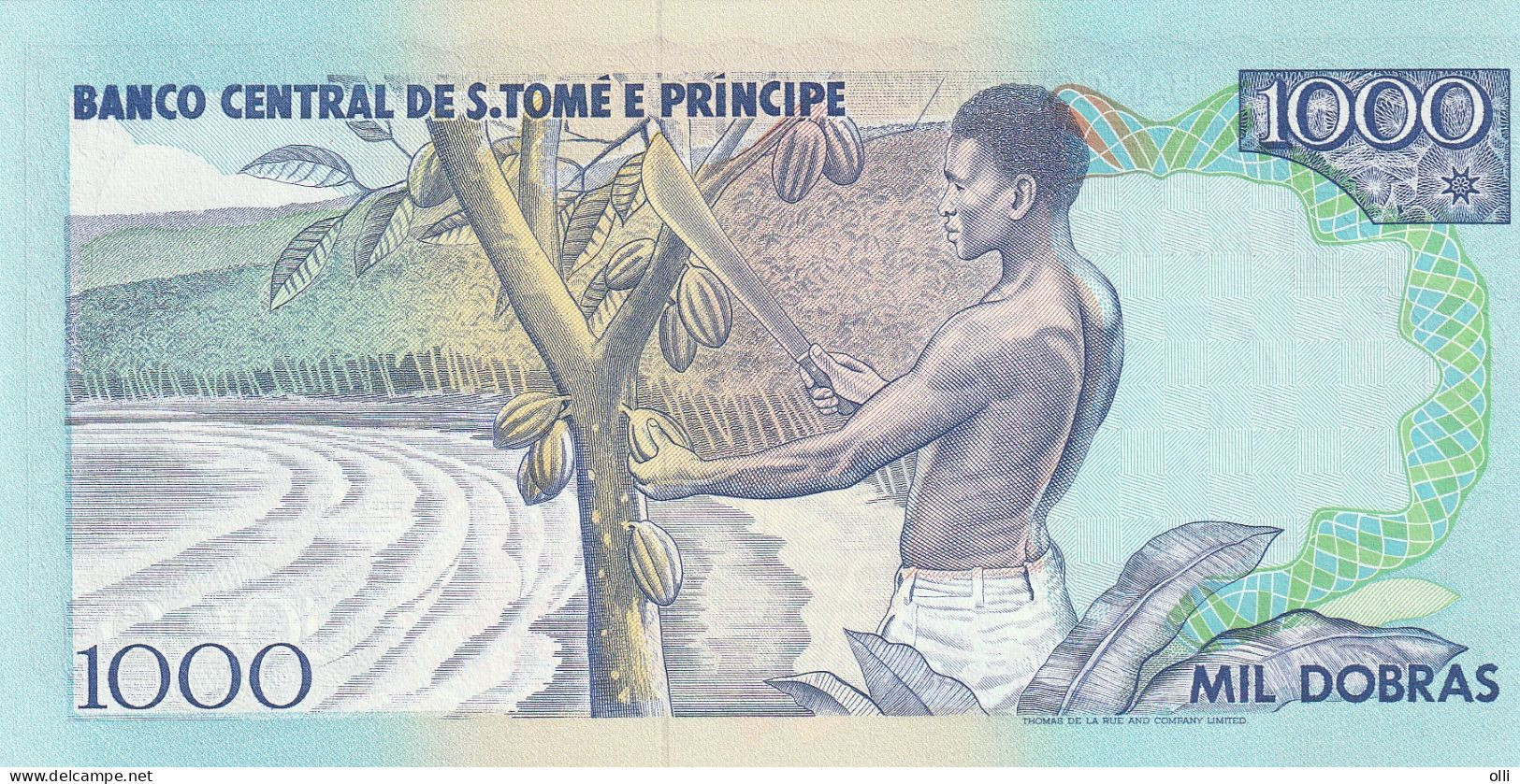 SAINT THOMAS & PRINCE - 1000 DOBRAS 1993 - P-64 - Unc - Sao Tomé Et Principe