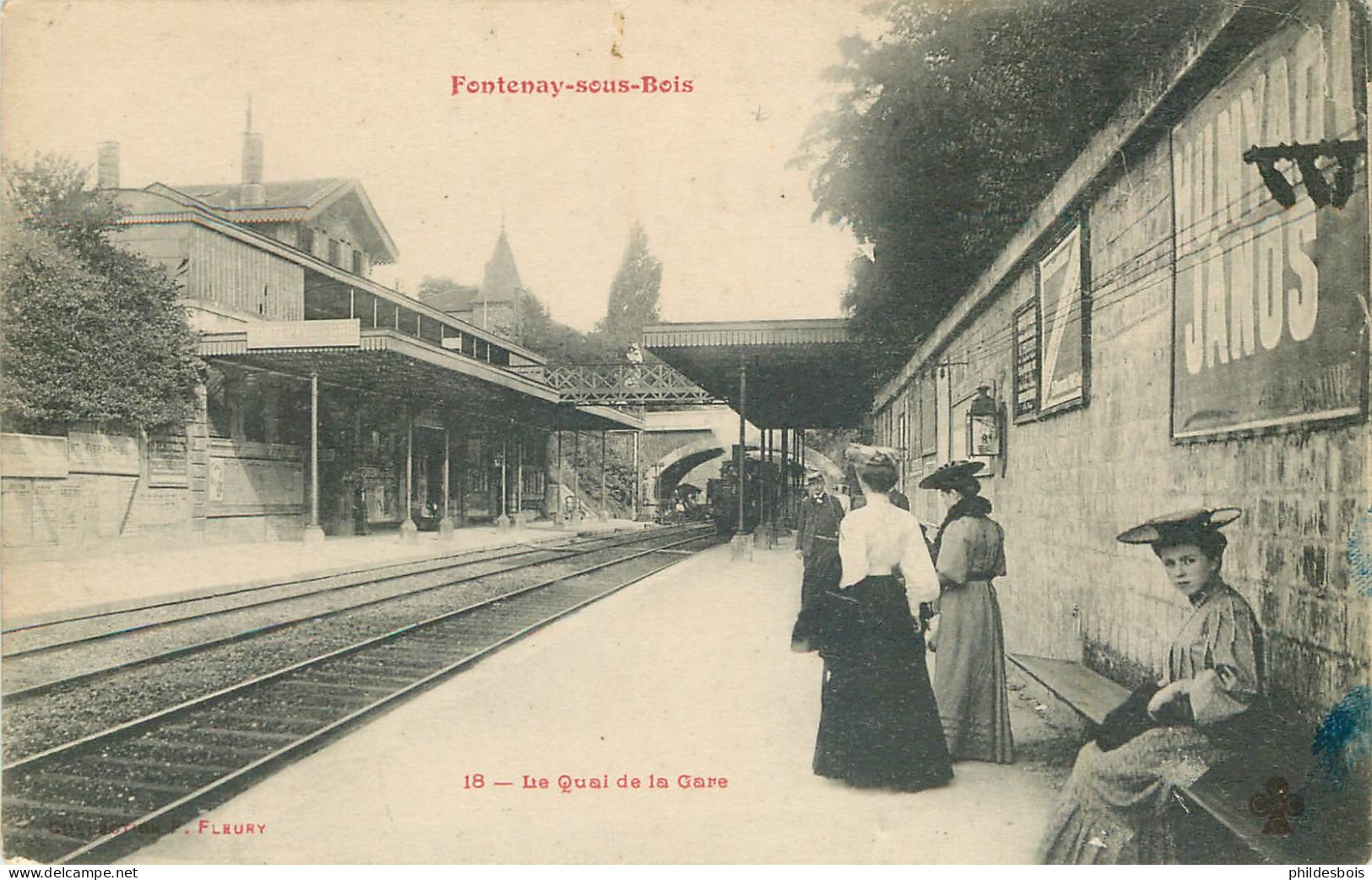 VAL DE MARNE  FONTENAY SOUS BOIS  Le Quai De La Gare - Fontenay Sous Bois