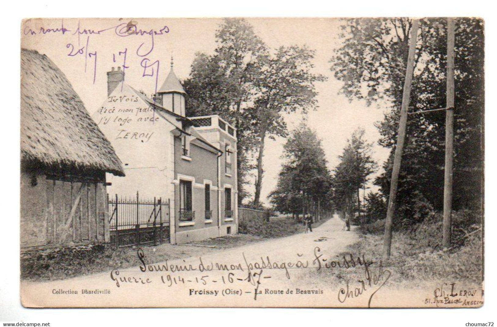 (60) 695, Froissy, Collection Dhardivillé, La Route De Beauvais, état - Froissy