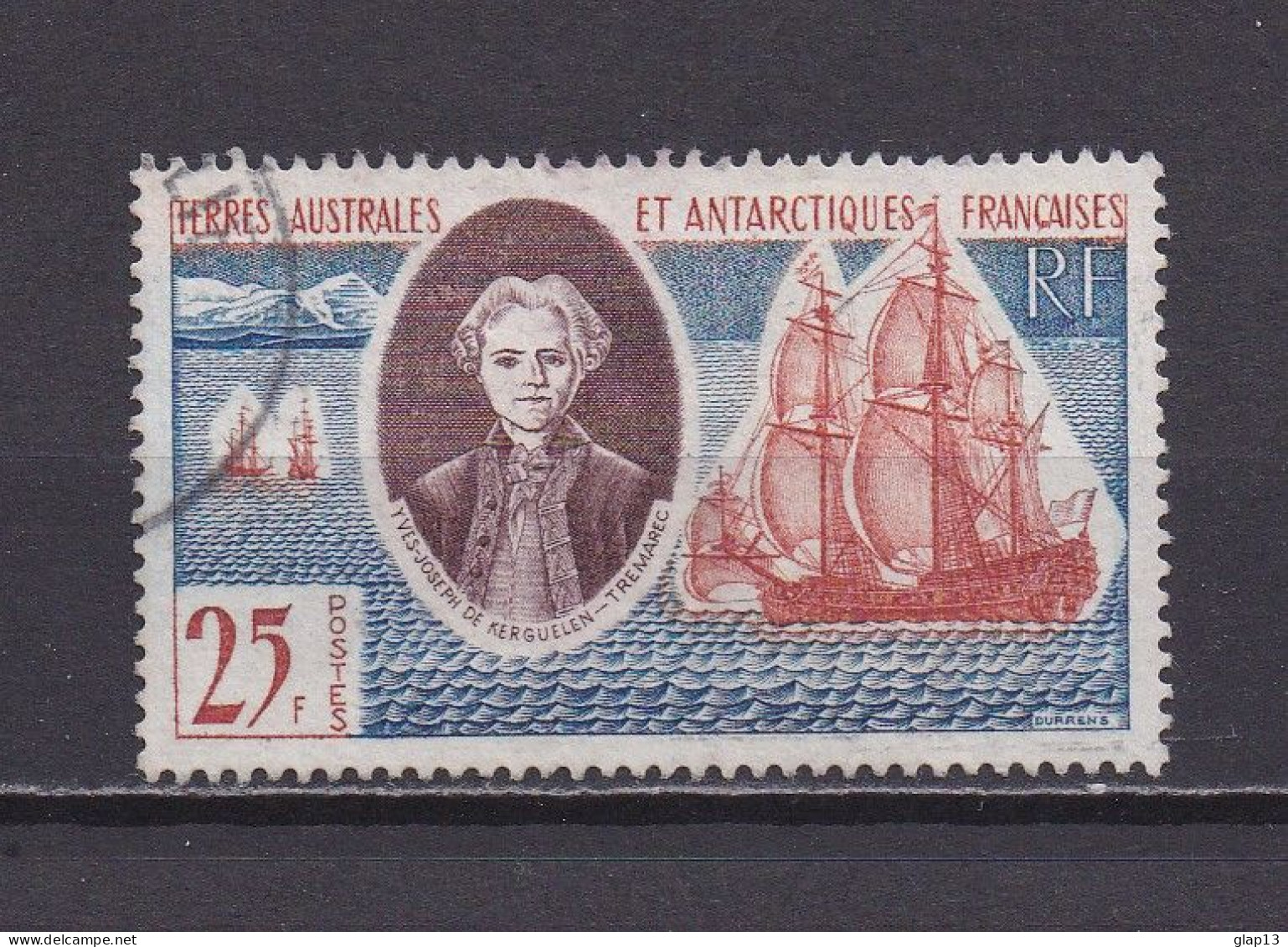 TAAF 1959 TIMBRE N°18 OBLITERE CHEVALIER DE KERGUELEN - Used Stamps