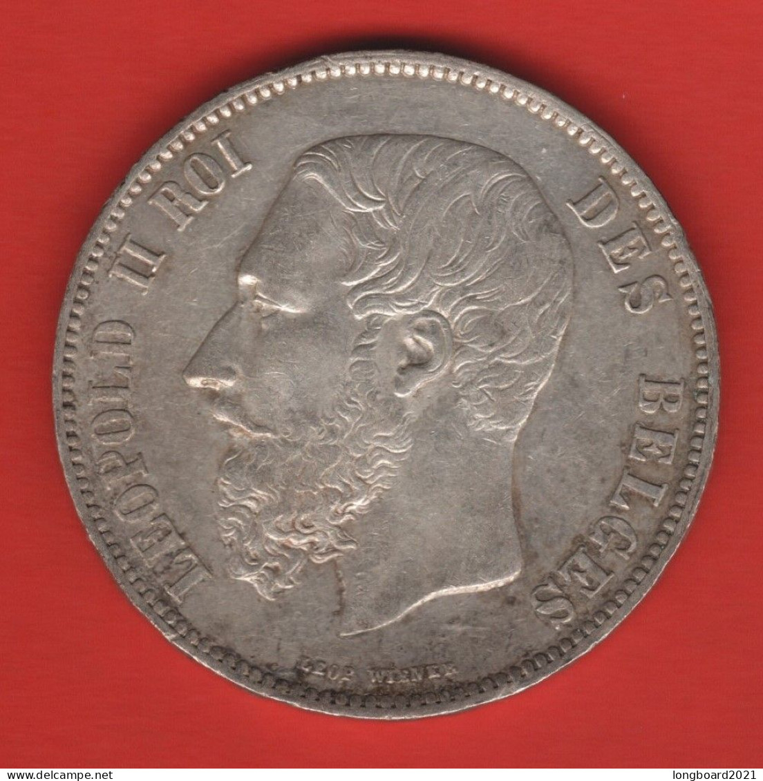 BELGIUM - 5 FRANCS 1868 - 5 Francs