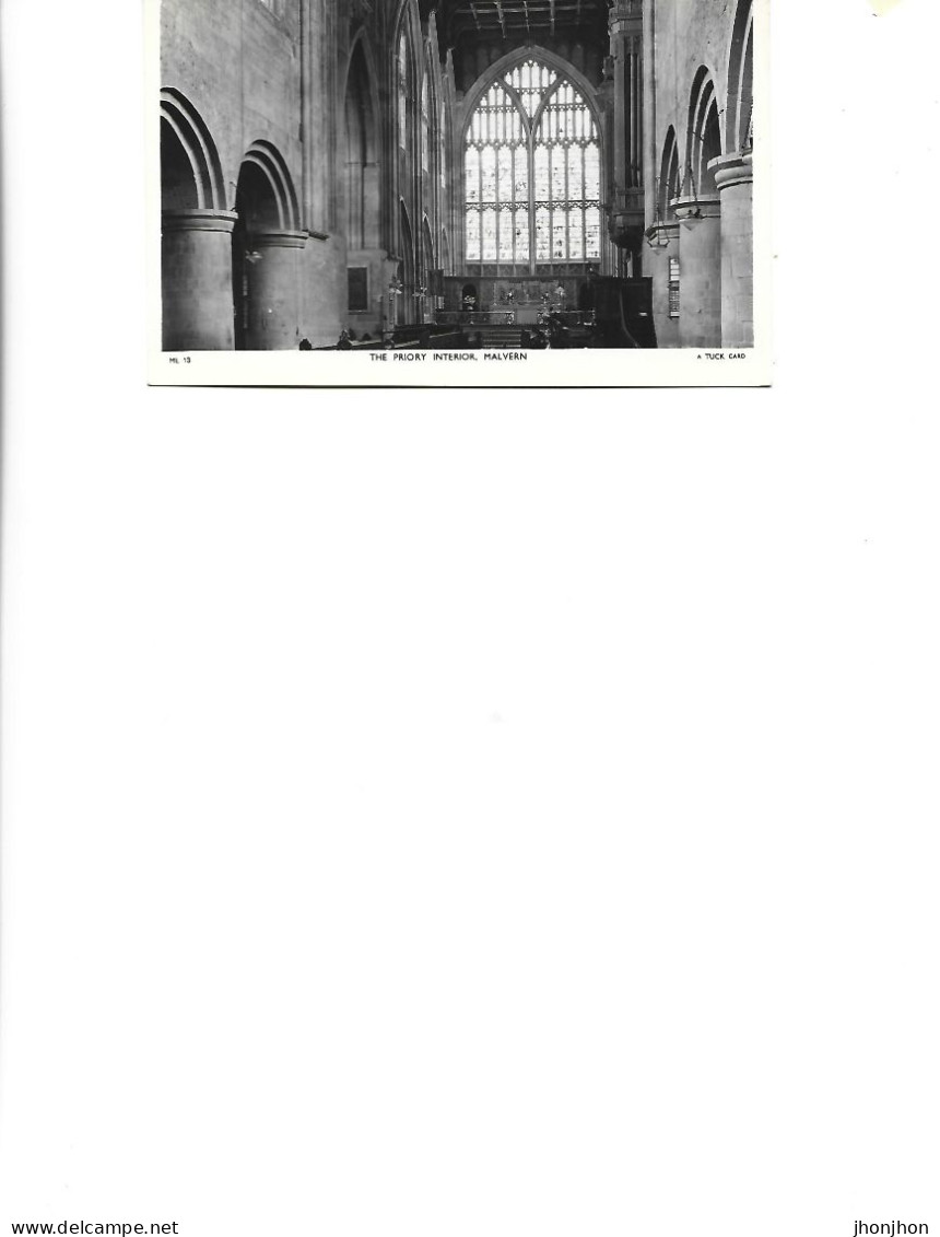 England  - Postcard Unused - Worcestershire  - The Priory Interior,Malvern - Malvern