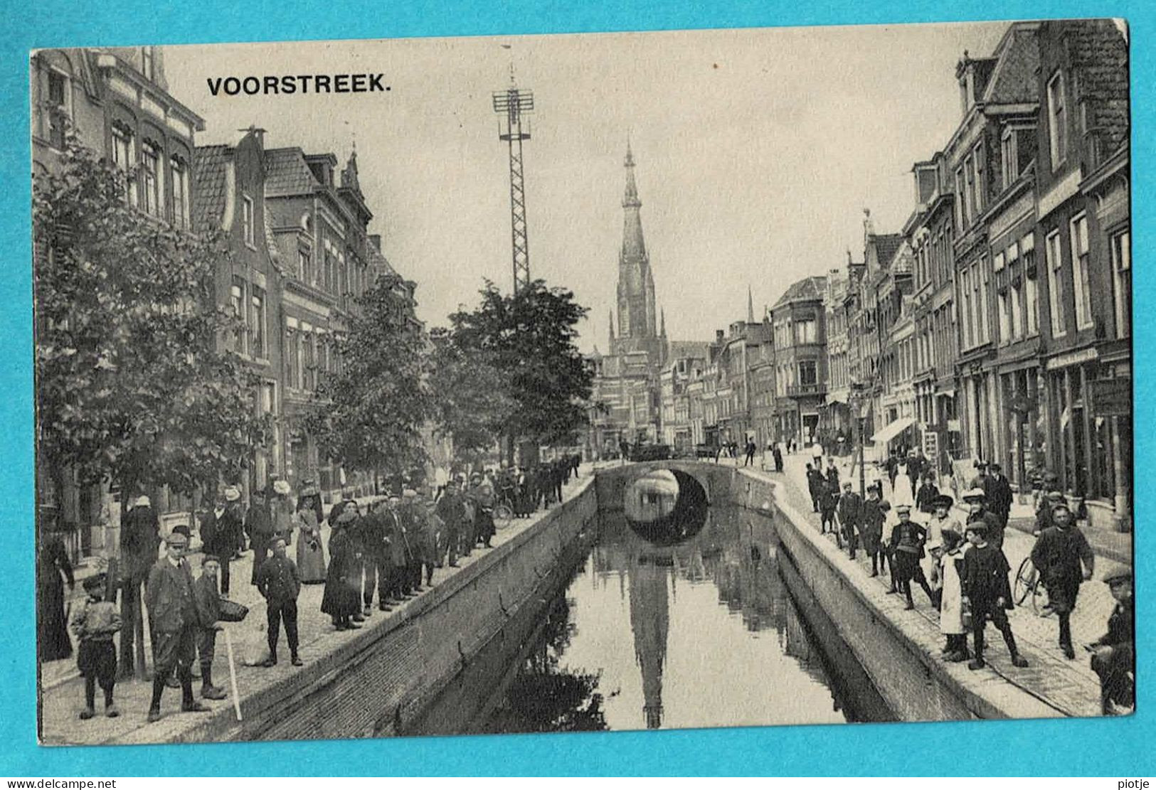 * Leeuwarden (Friesland - Nederland) * (Uitg Vereeniging Vreemdelingenverkeer) Voorstreek, Animée, Quai, Canal Pont - Leeuwarden