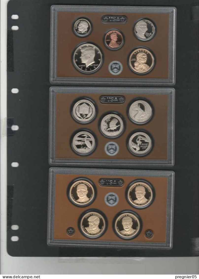 USA - 3 Coffrets Pièces Proof Set Série 2015 - Proof Sets