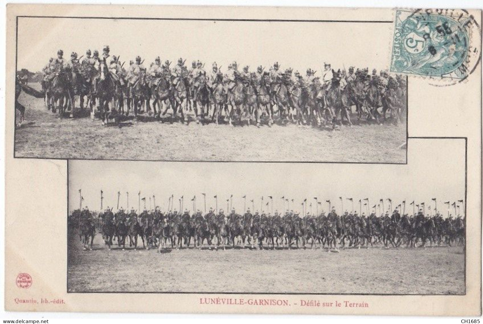 LUNEVILLE-GARNISON (54) Chasseurs à Cheval Et Cuirassés Défilant - Chambley Bussieres