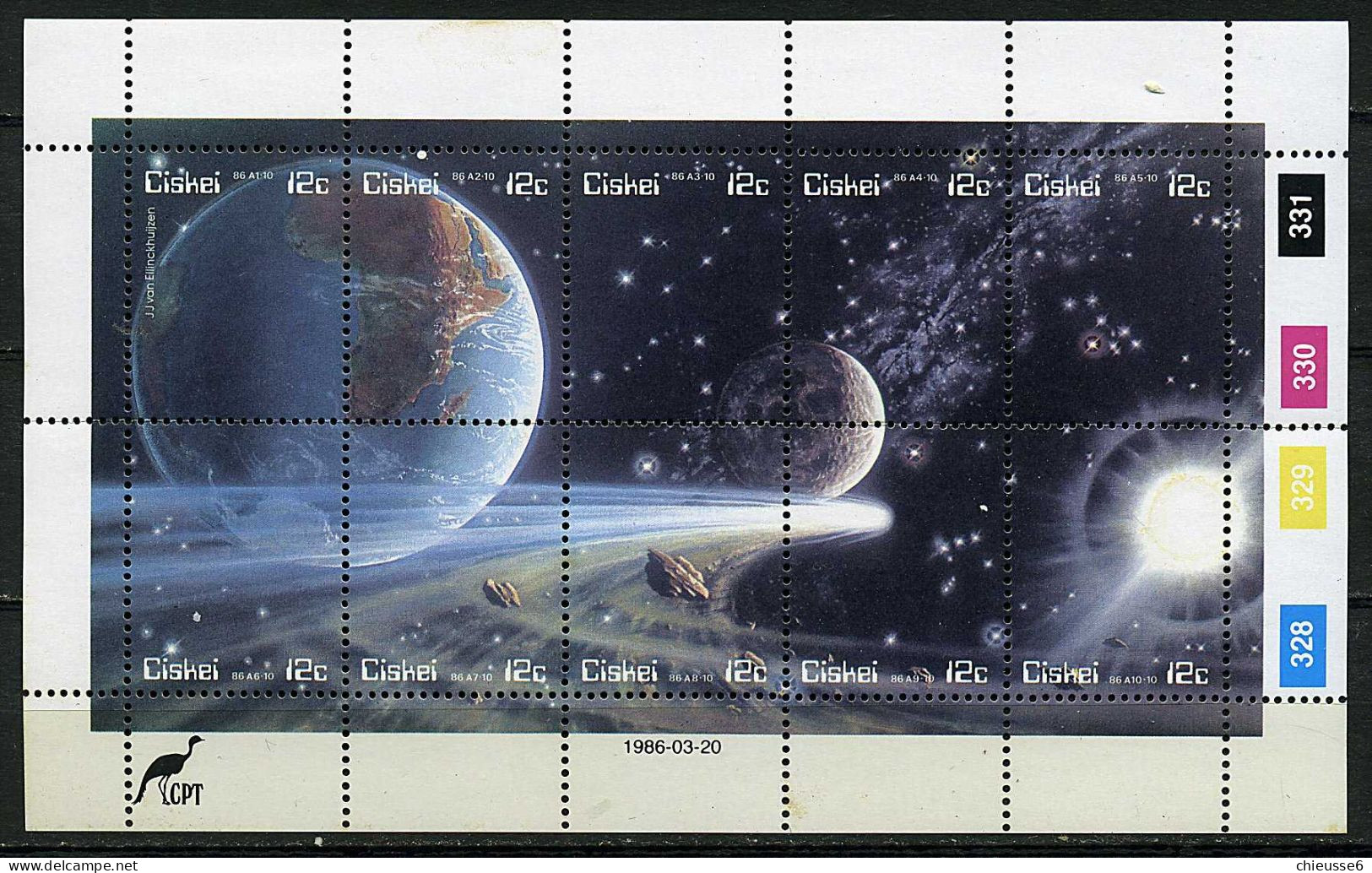 Ciskei ** N° 88 à 97 En Feuillet - Passage De La Comète De Halley - Ciskei