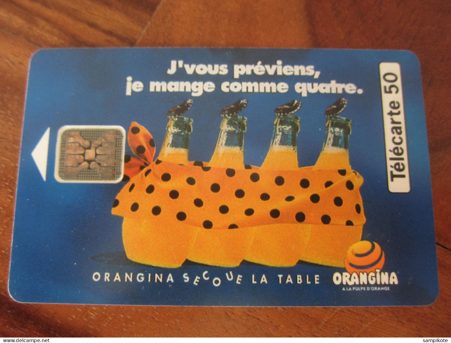 Télécarte Publicité Orangina - Alimentation