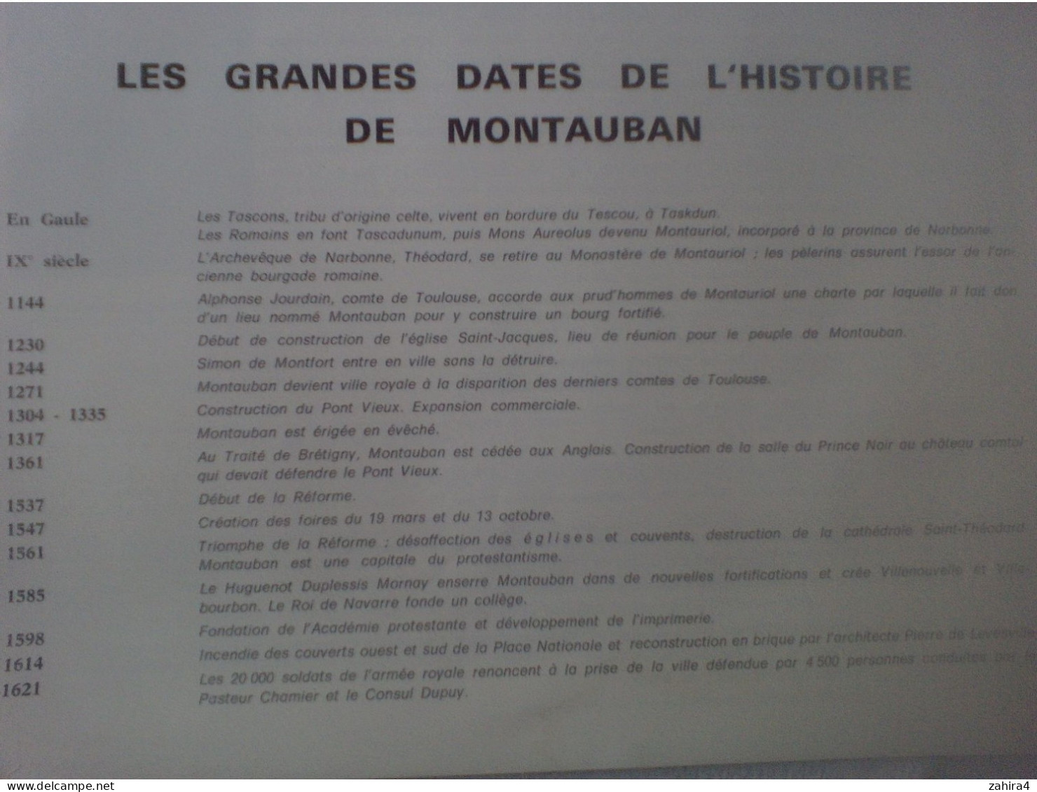 Montauban Depuis 20 Ans -Grandes Dates Louis Delmas - à Travers Montauban Avenir Culture Sports Loisirs Stades Halle ... - Midi-Pyrénées