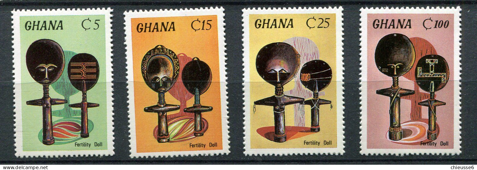 Ghana ** N° 918 à 921 - Poupées De La Fertilité - Ghana (1957-...)