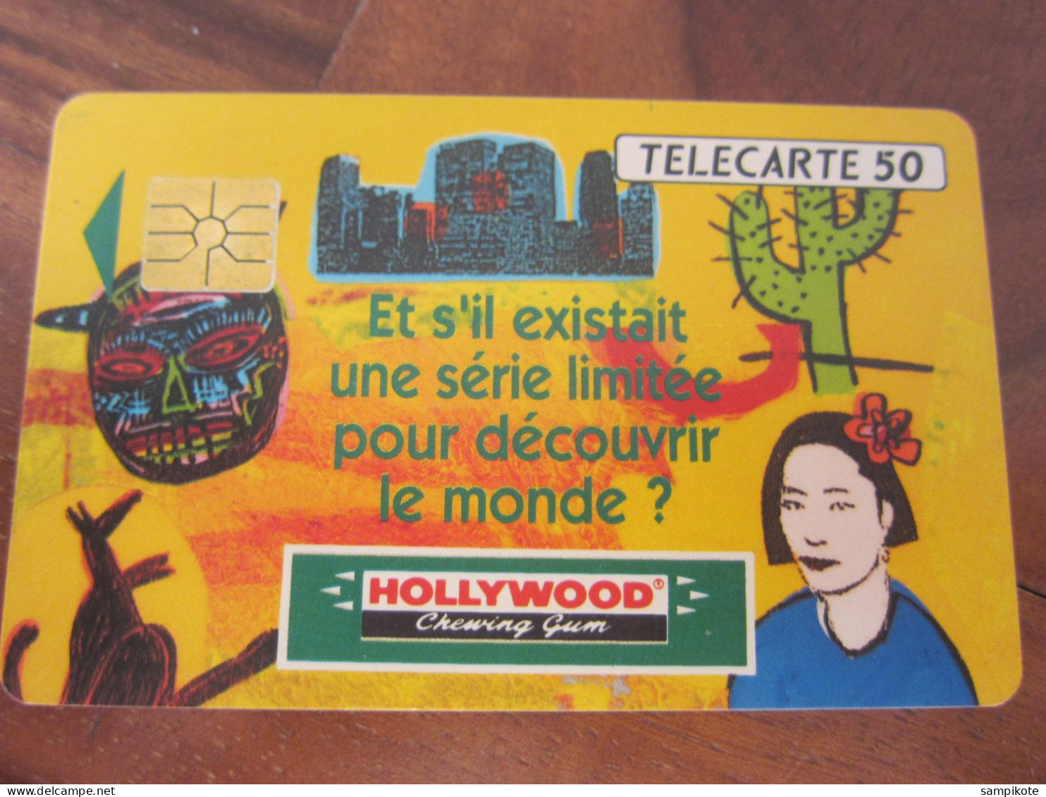 Télécarte Publicité HOLLYWOOD Chewing Gum - Alimentation