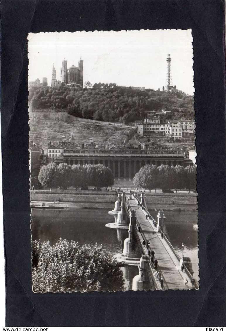 124997       Francia,    Lyon,    Pont  Du  Palais  De  Justice  Et  Fourviere,   VGSB   1957 - Lyon 7