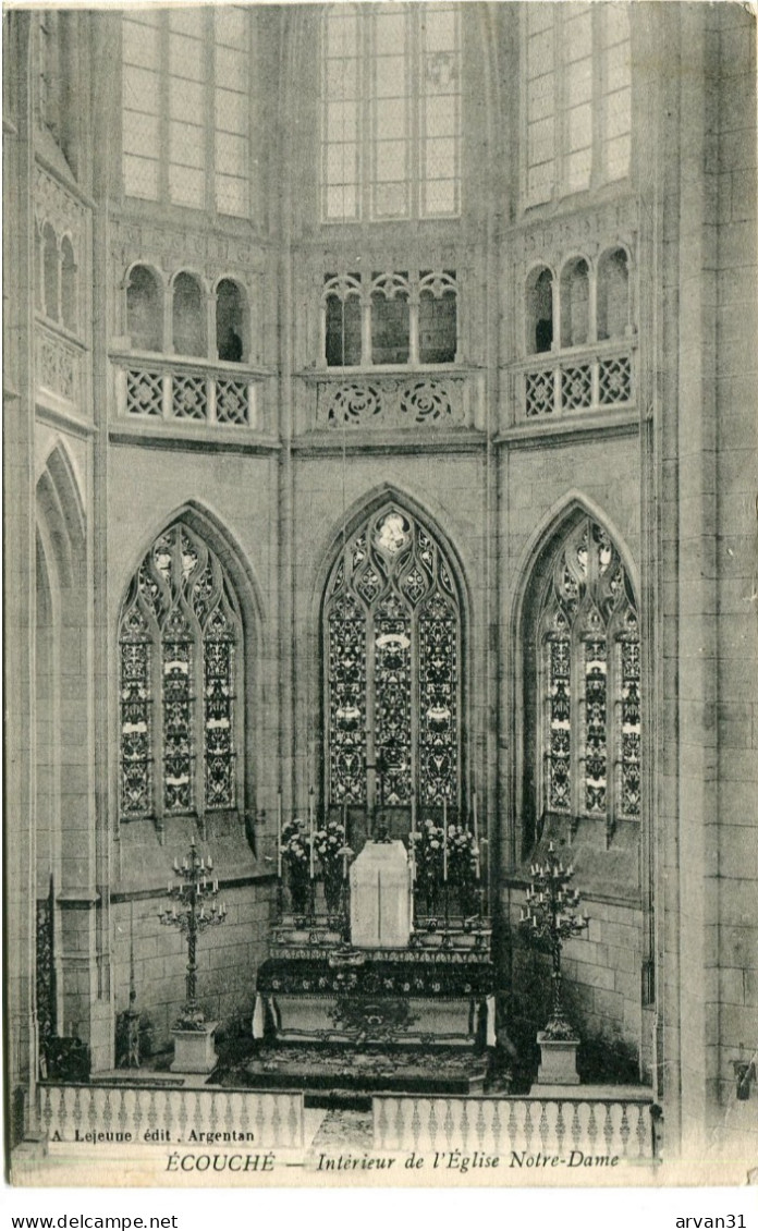 ECOUCHE -  INTERIEUR De L' EGLISE NOTRE DAME - - Ecouche