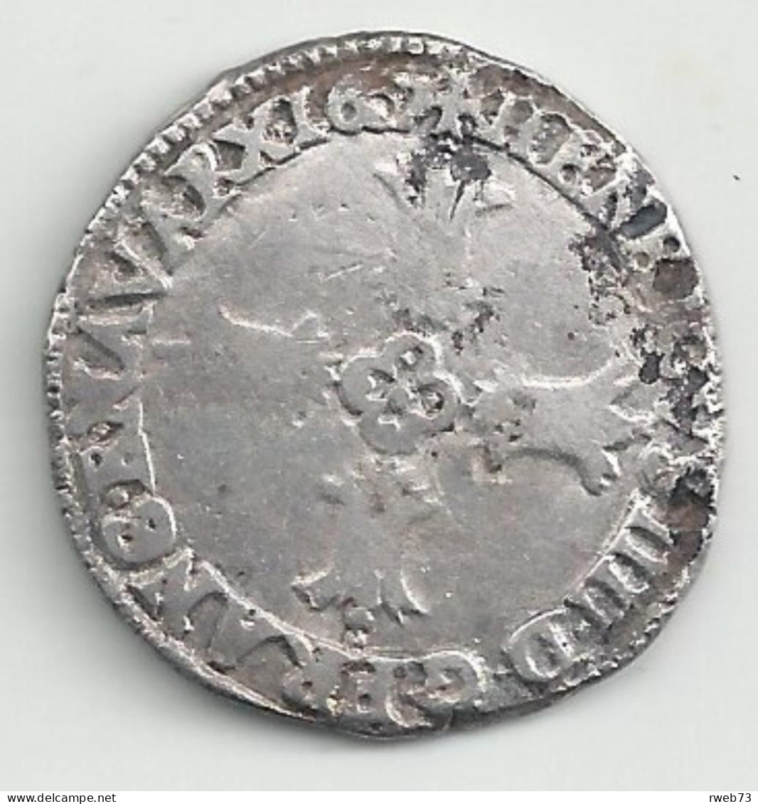 Henri IV - Quart D’Écu - 1607 L - TB/TTB - 1589-1610 Hendrik IV