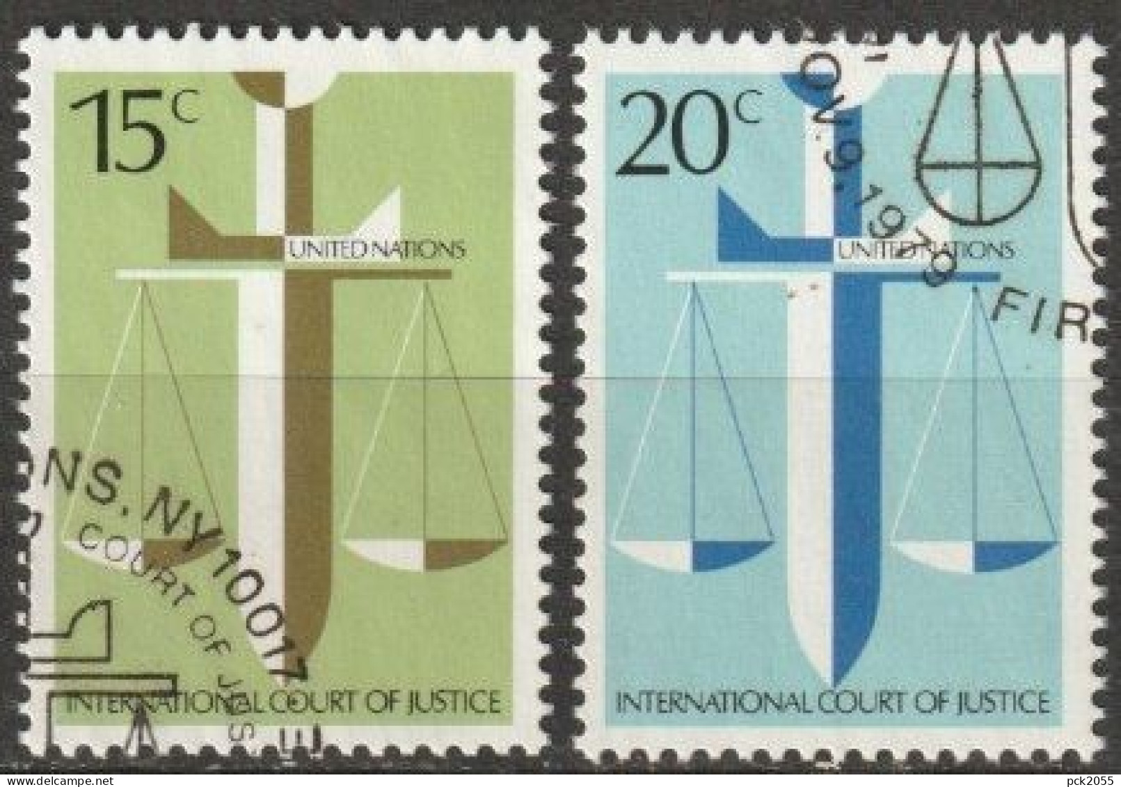 UNO New York 1979 MiNr.338 - 339 O Gestempelt Internationaler Gerichtshof Den Haag ( 4576)günstige Versandkosten - Used Stamps
