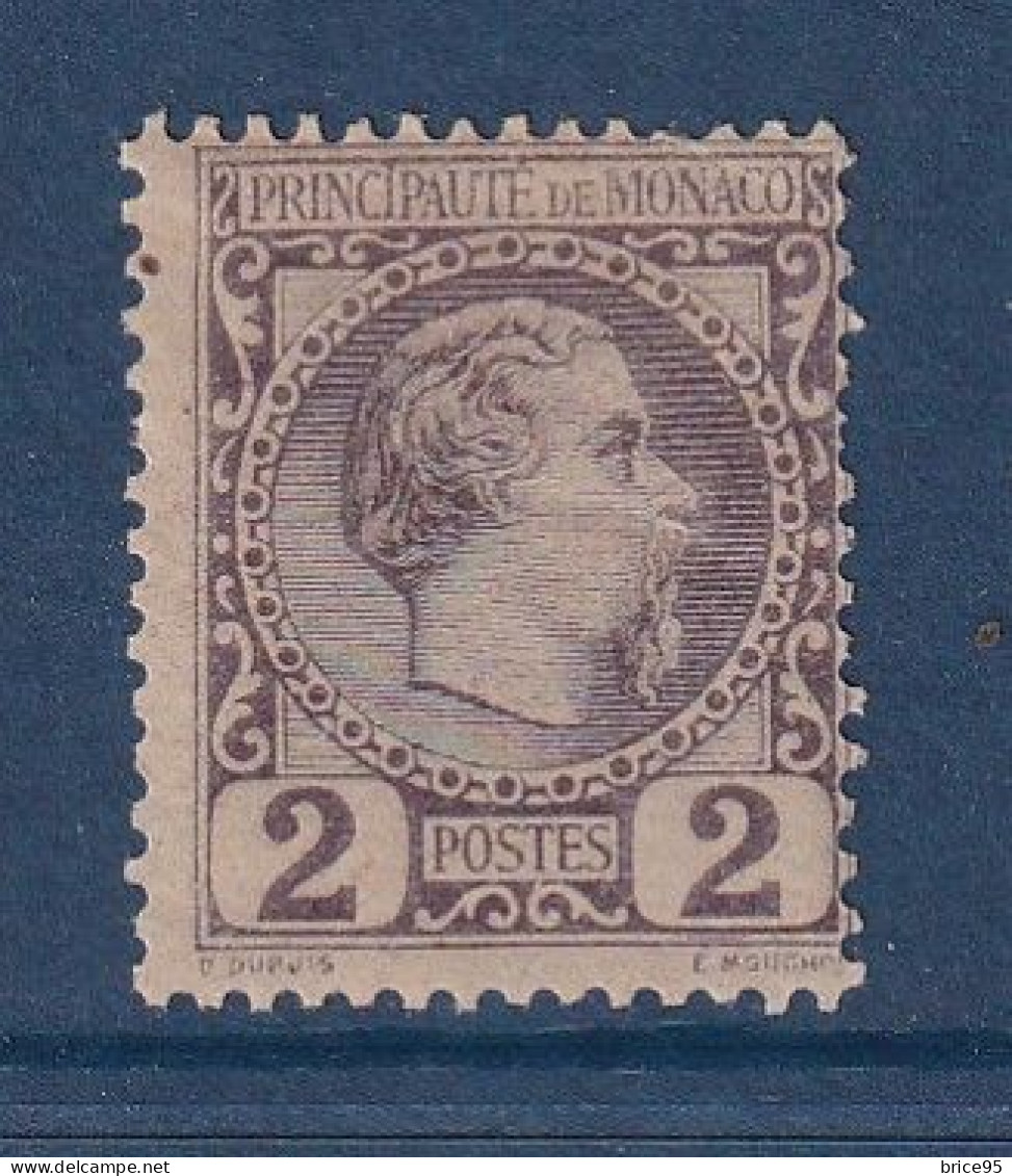 Monaco - YT N° 2 ** - Neuf Sans Charnière - 1885 - Unused Stamps
