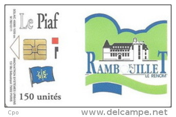 # PIAF FR.RAM1 - RAMBOUILLET Chateau 150u Iso 1000 Neant 78010111 - Tres Bon Etat - - PIAF Parking Cards