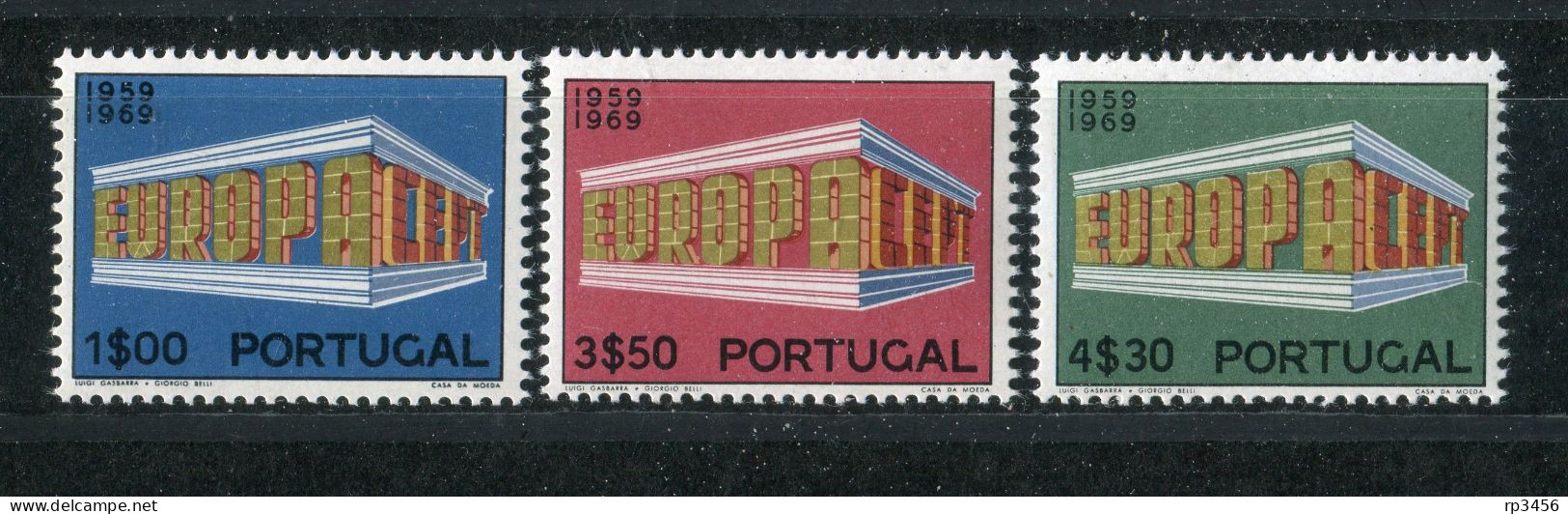 "PORTUGAL" 1969, Mi. 1070-1072 "CEPT" **/postfrisch (0415) - Oblitérés